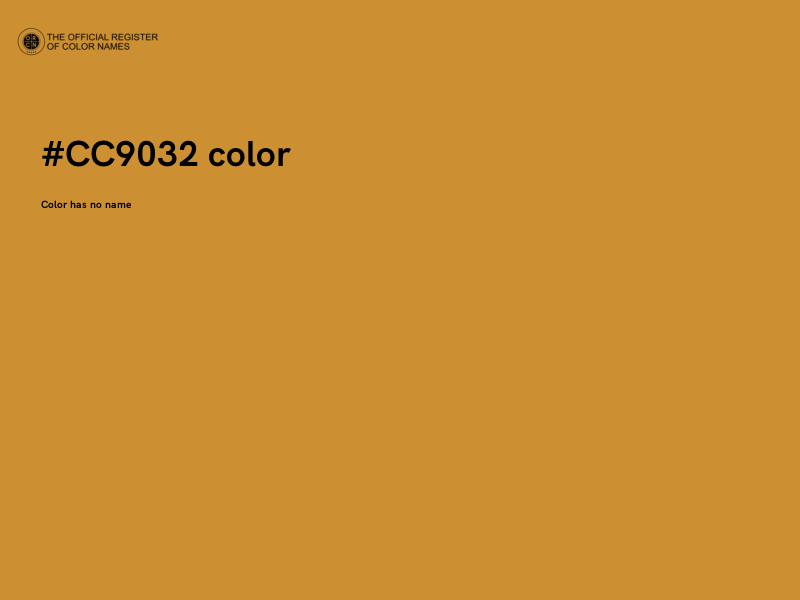 #CC9032 color image