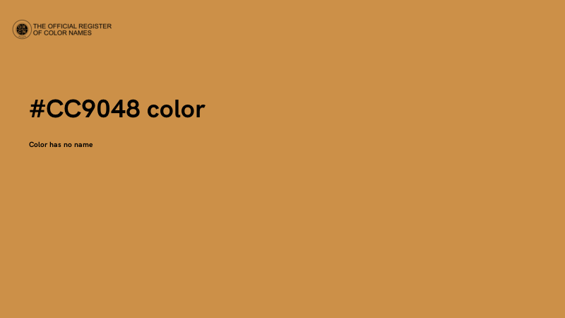 #CC9048 color image