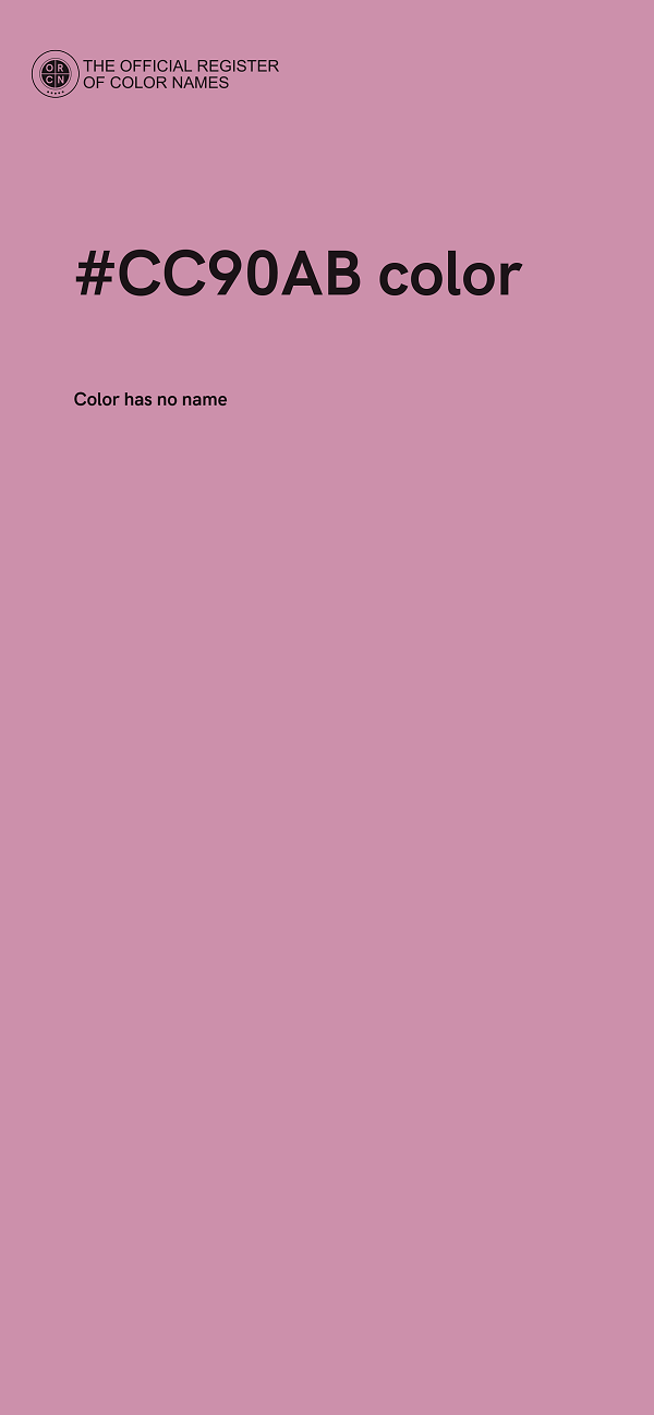 #CC90AB color image
