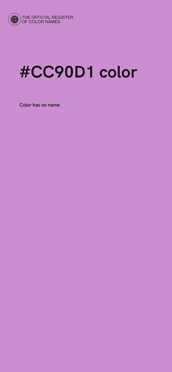 #CC90D1 color image