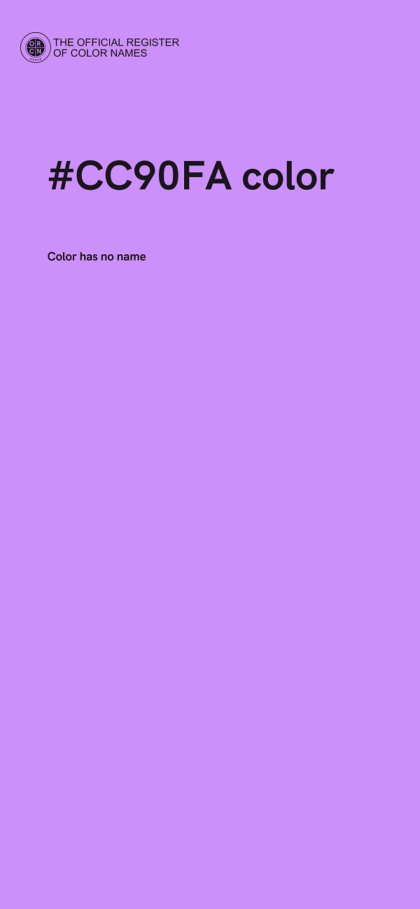 #CC90FA color image