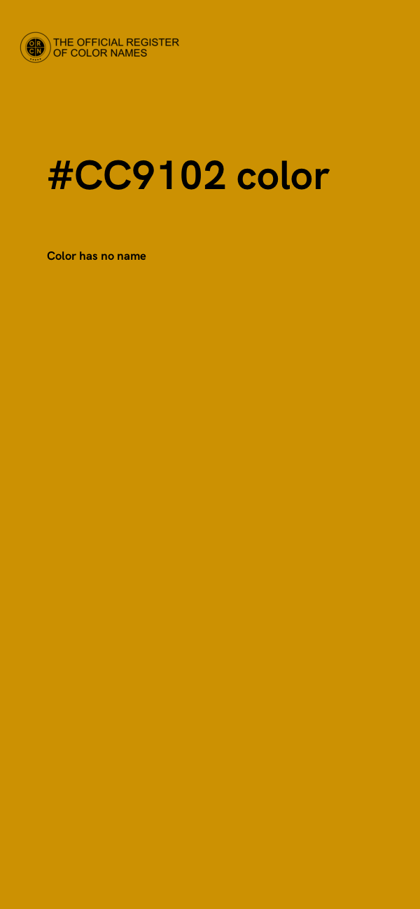 #CC9102 color image