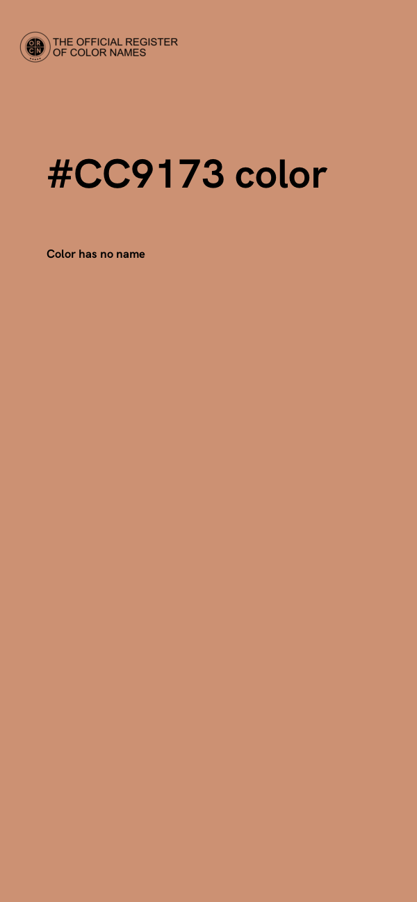 #CC9173 color image