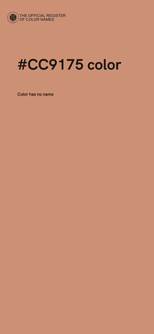 #CC9175 color image
