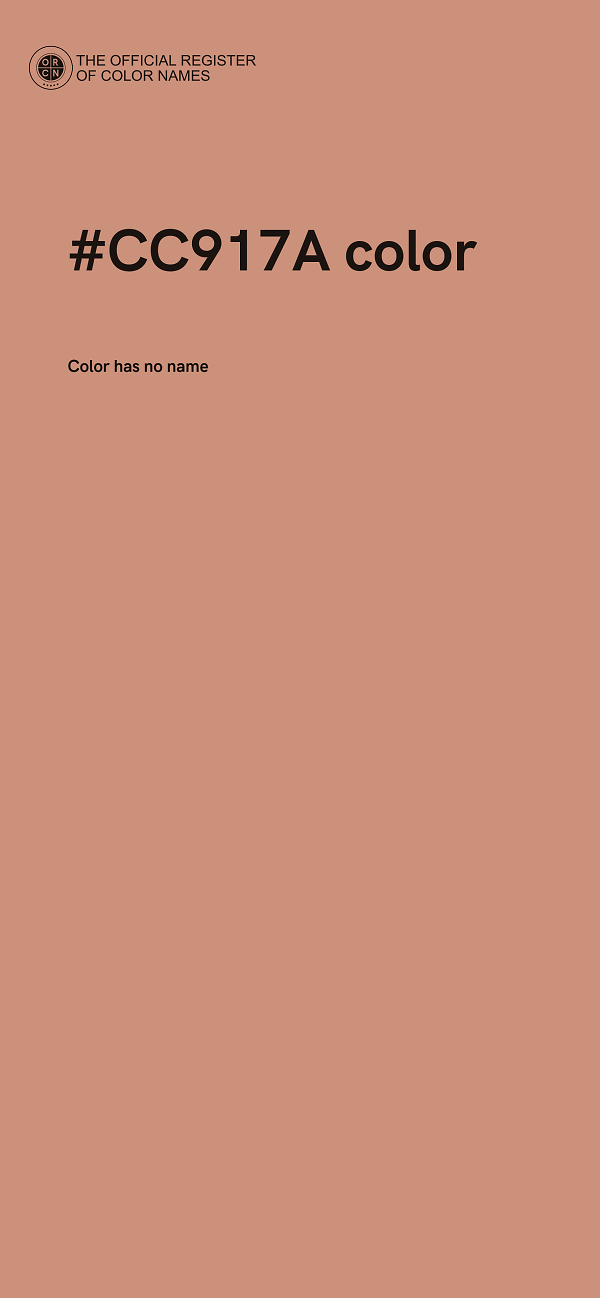 #CC917A color image