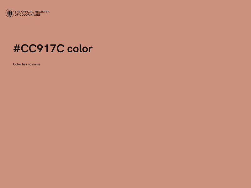 #CC917C color image