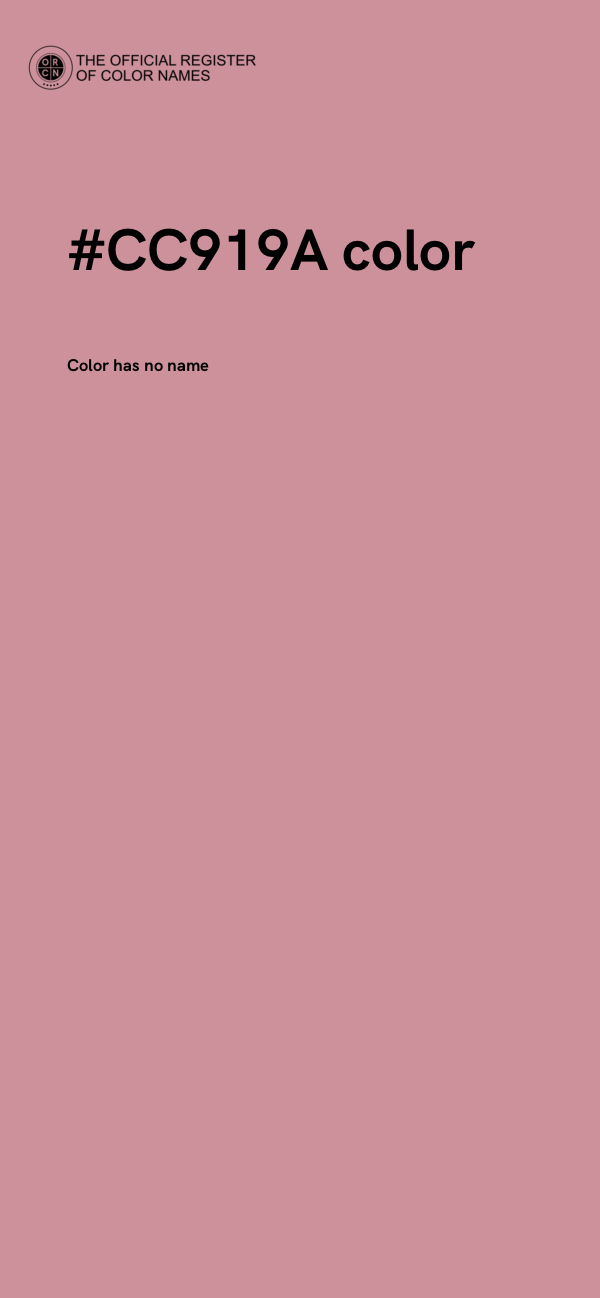 #CC919A color image