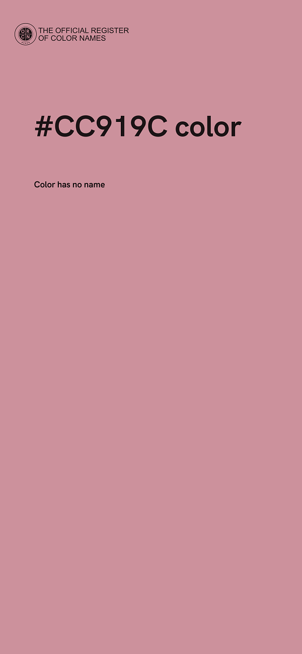 #CC919C color image