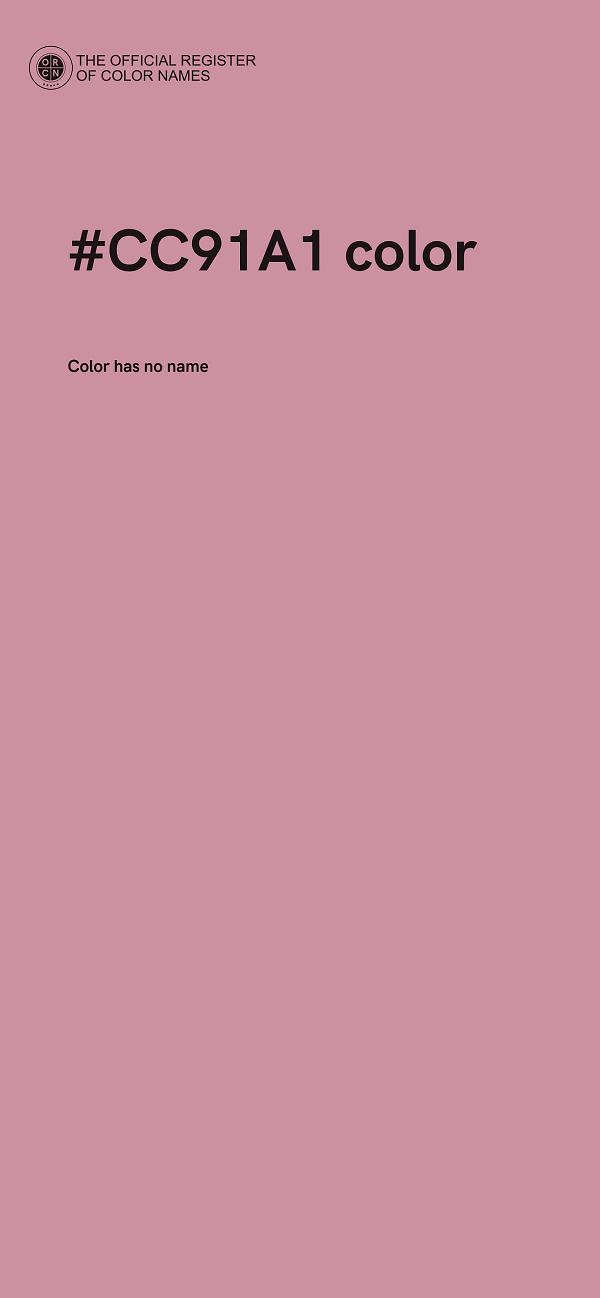 #CC91A1 color image