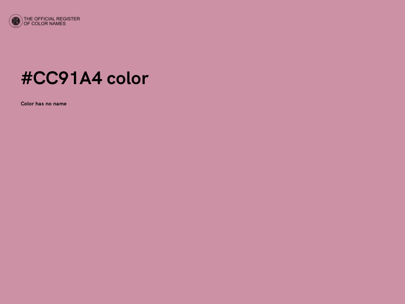 #CC91A4 color image