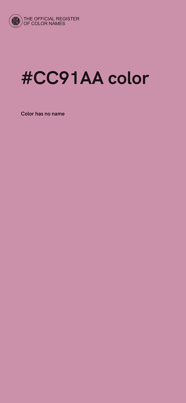 #CC91AA color image