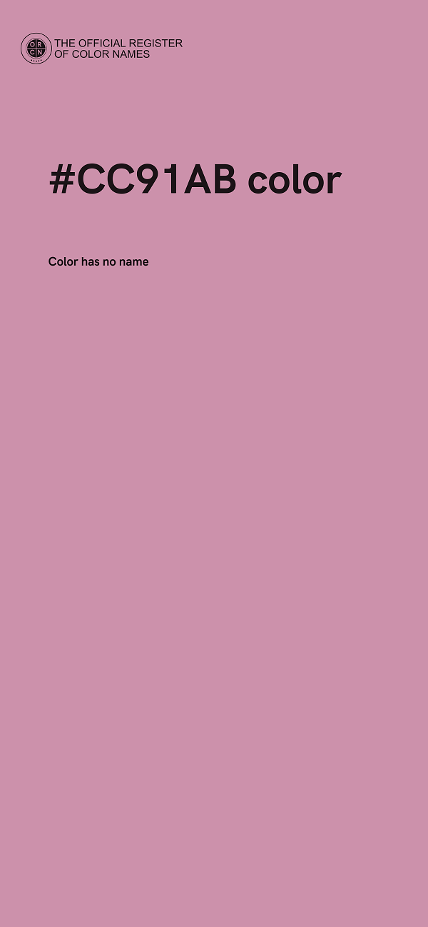 #CC91AB color image