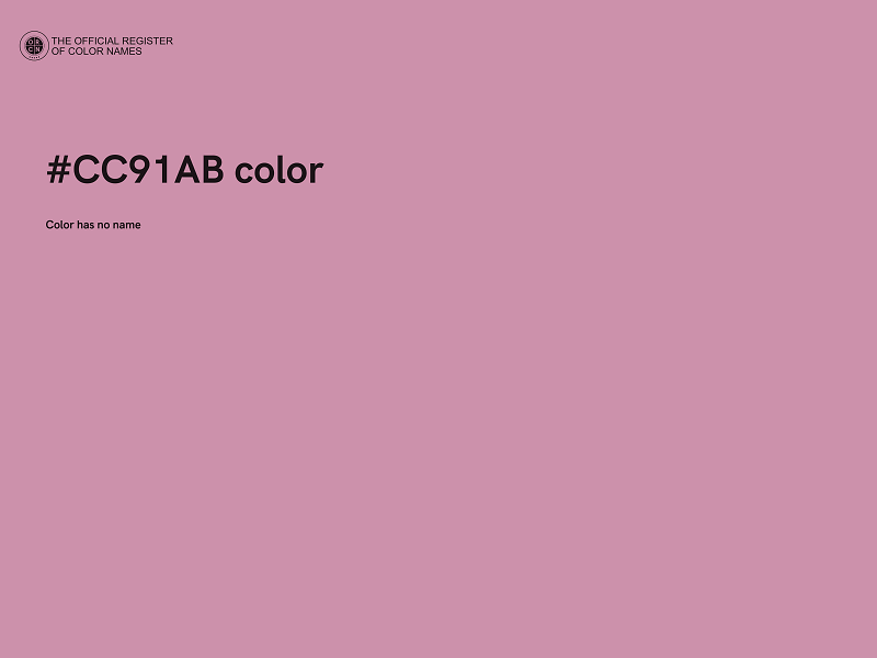 #CC91AB color image