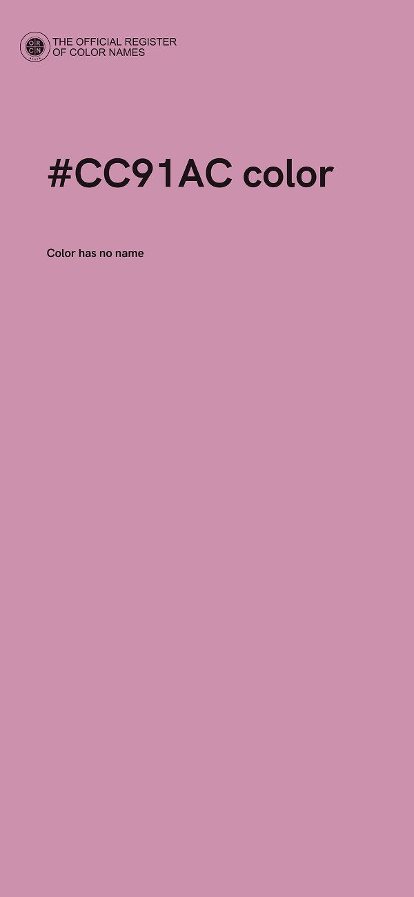 #CC91AC color image