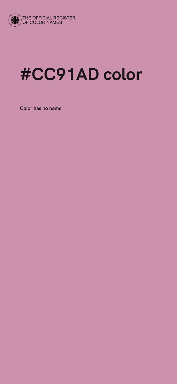 #CC91AD color image
