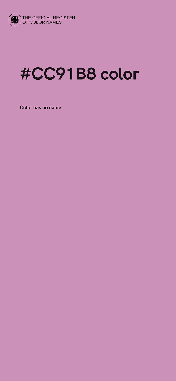 #CC91B8 color image
