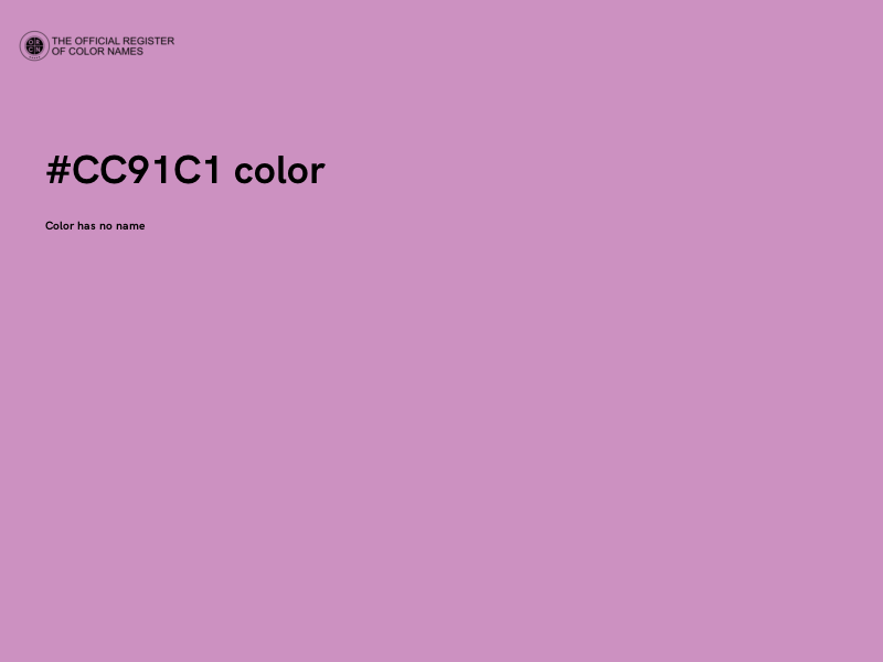 #CC91C1 color image