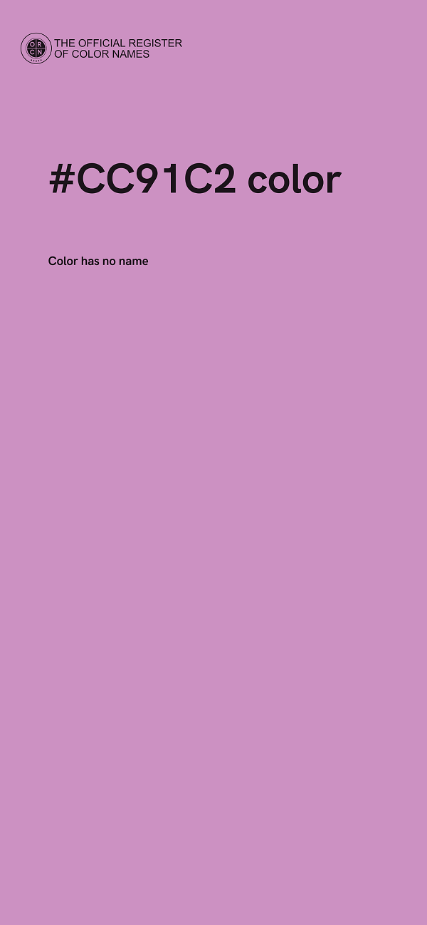 #CC91C2 color image