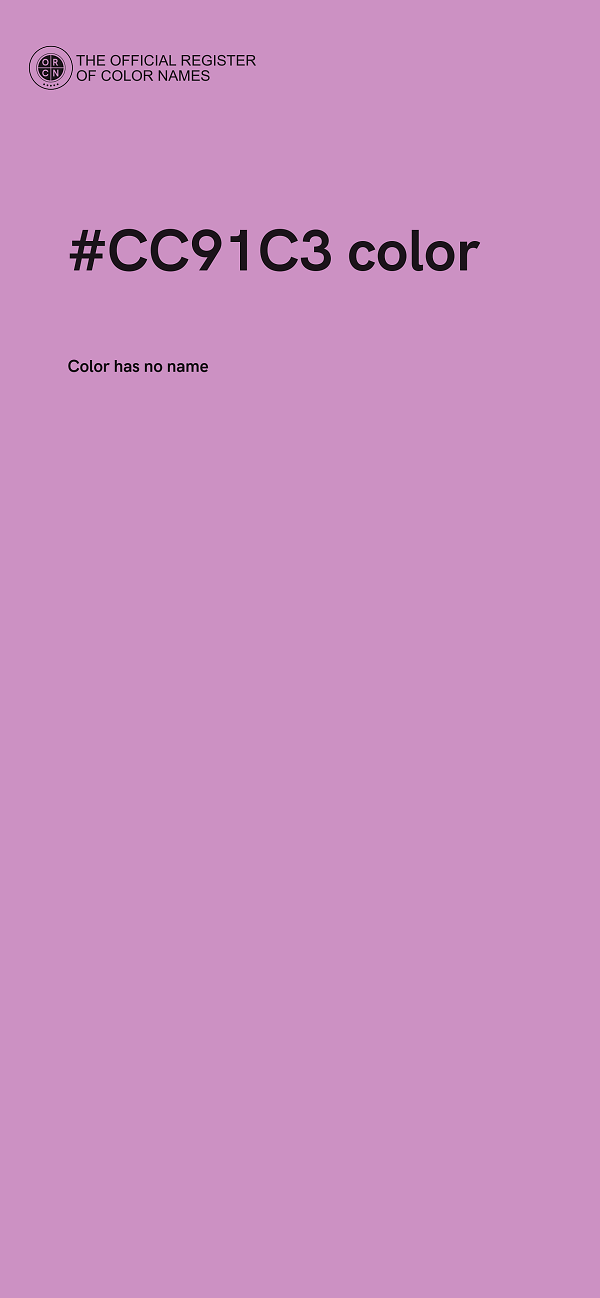 #CC91C3 color image