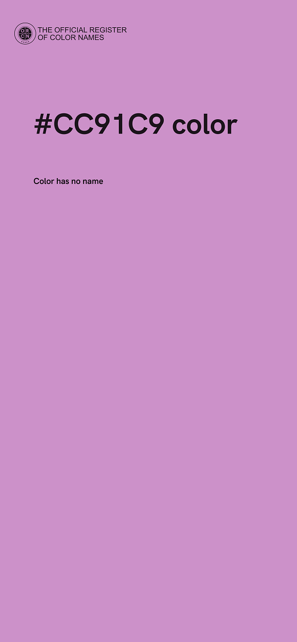 #CC91C9 color image