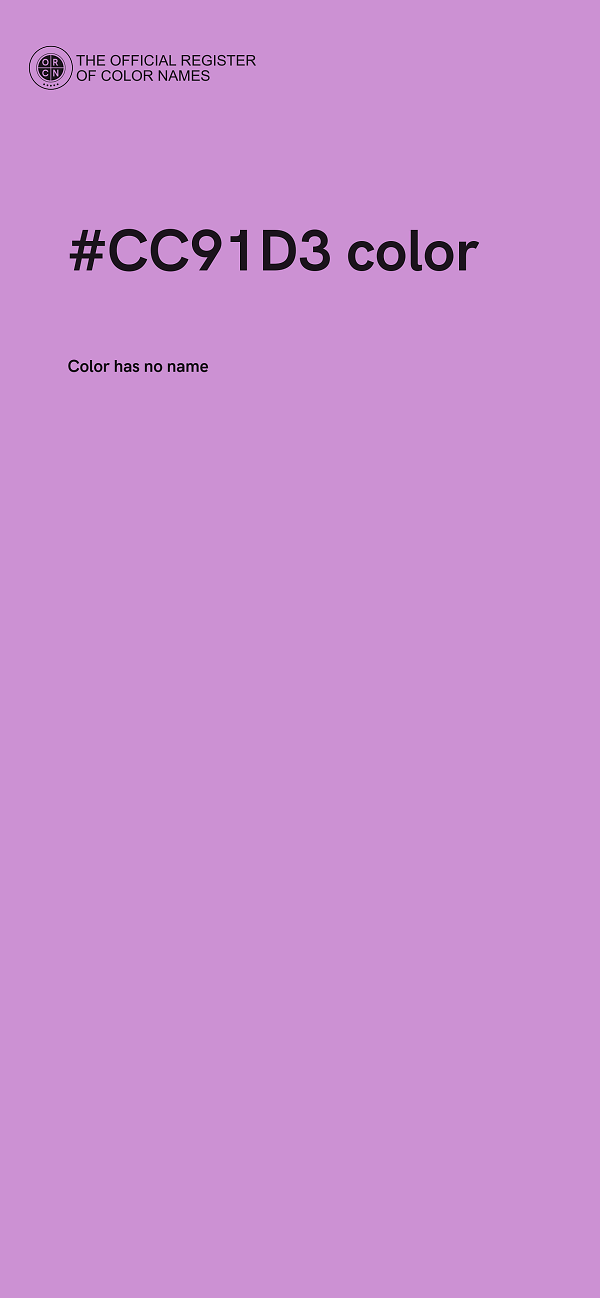 #CC91D3 color image