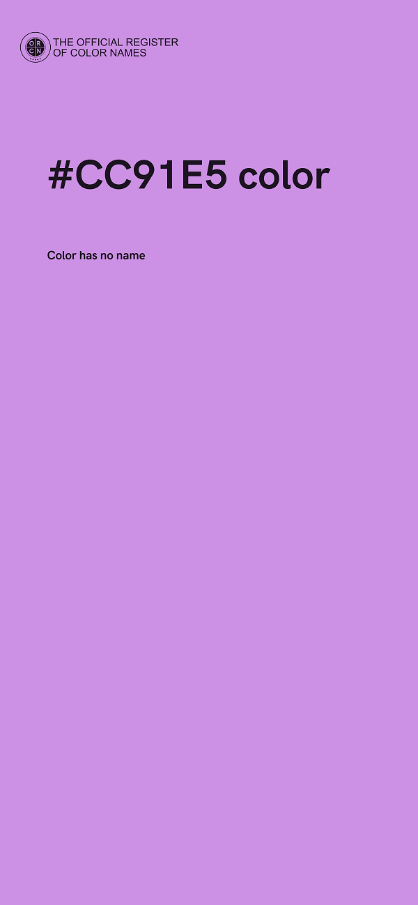 #CC91E5 color image