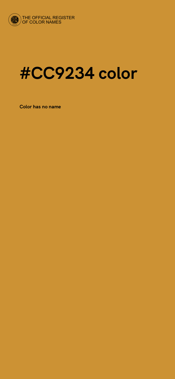 #CC9234 color image