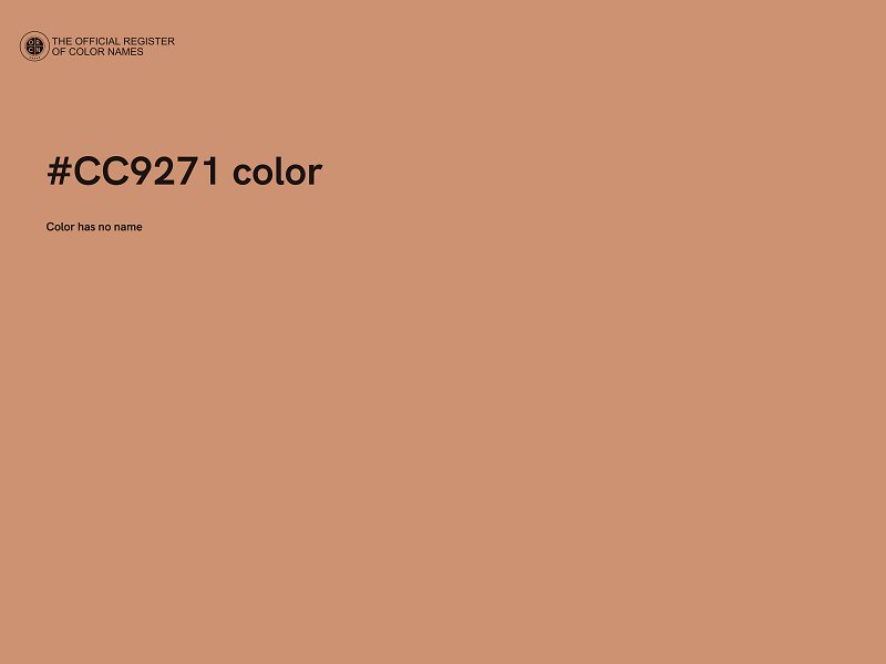 #CC9271 color image