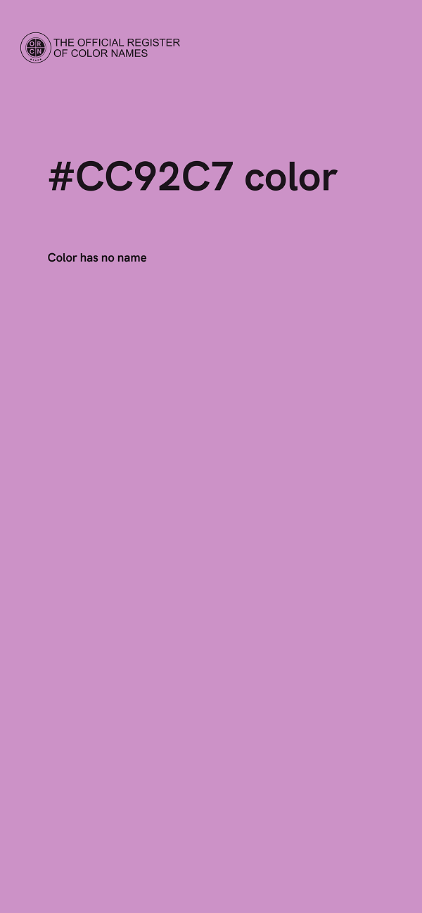 #CC92C7 color image