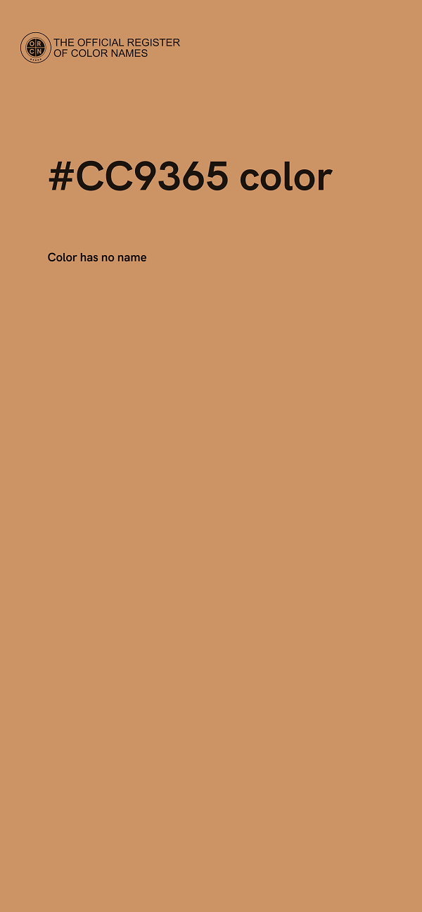 #CC9365 color image
