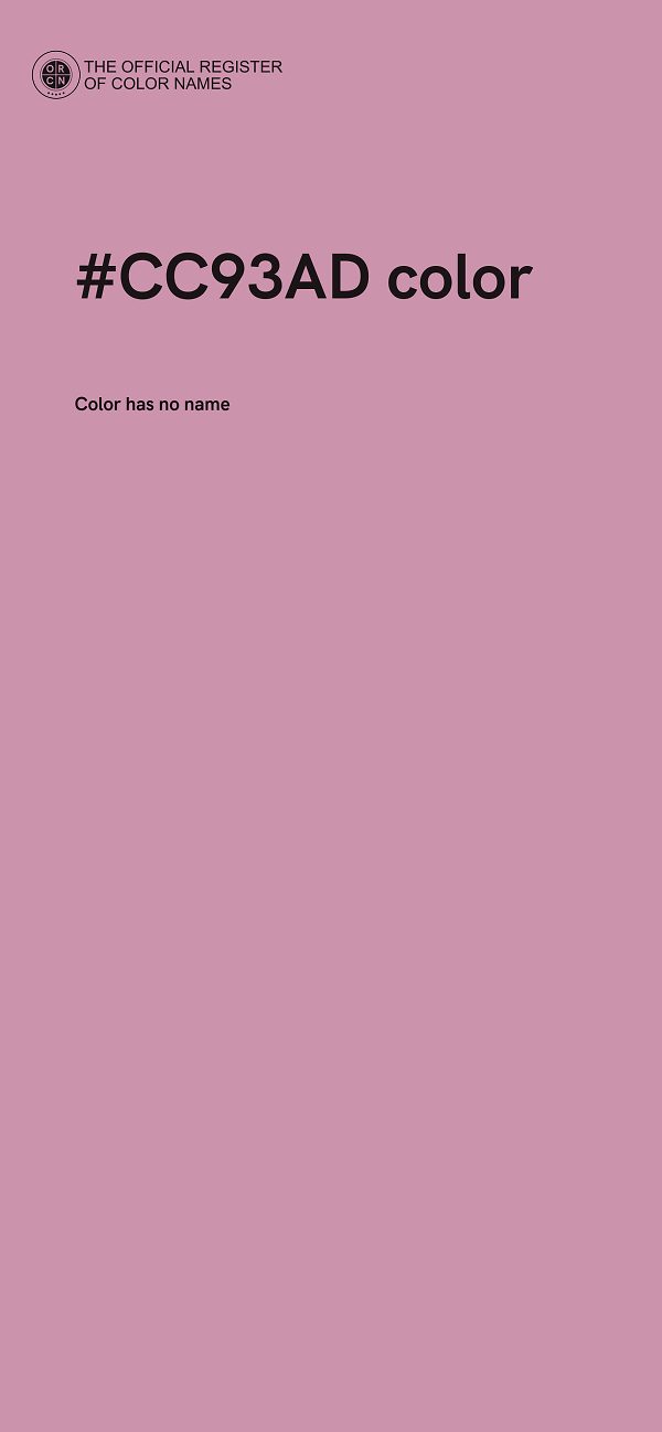 #CC93AD color image