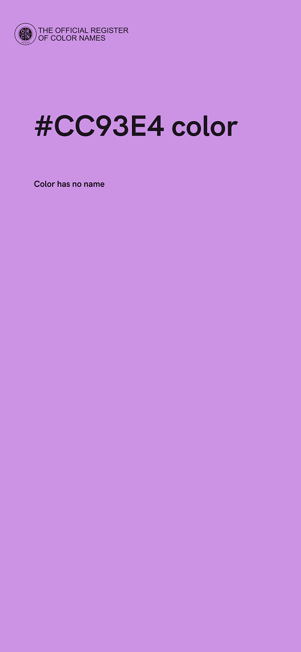 #CC93E4 color image