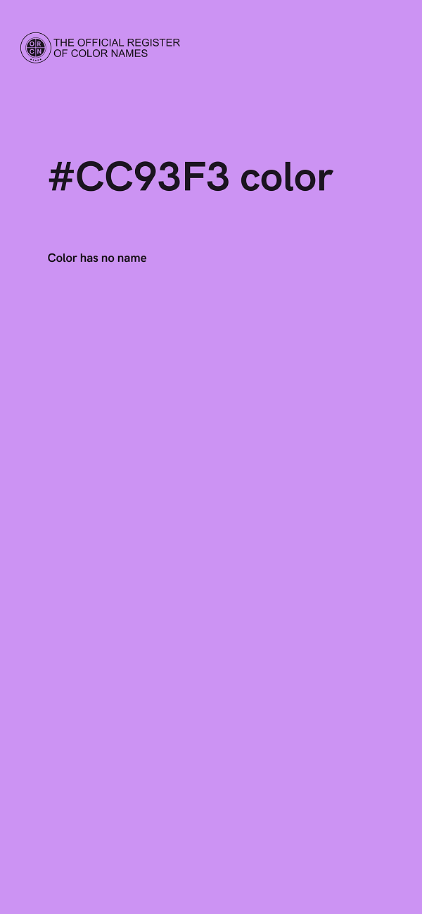 #CC93F3 color image