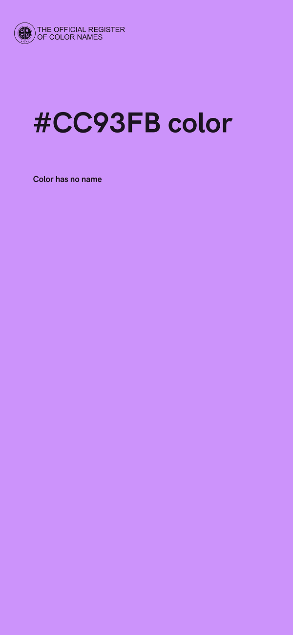 #CC93FB color image
