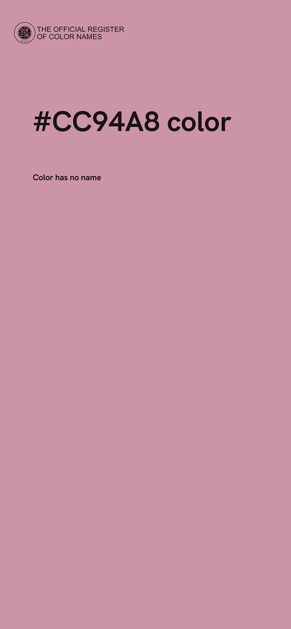 #CC94A8 color image