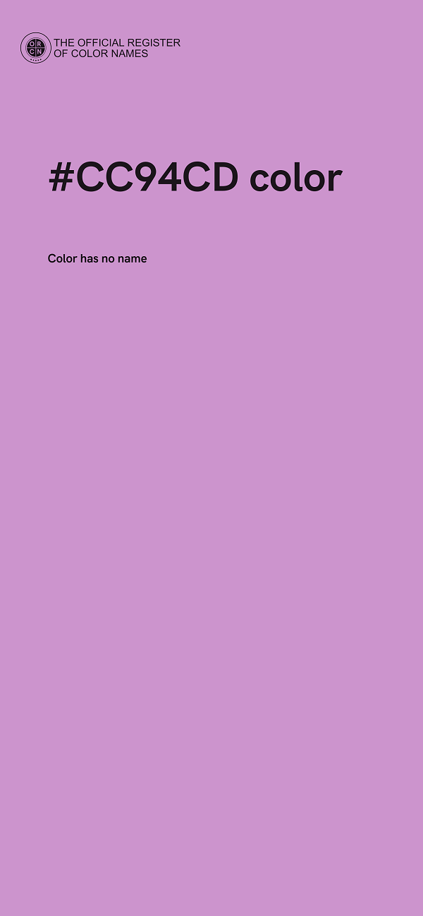 #CC94CD color image