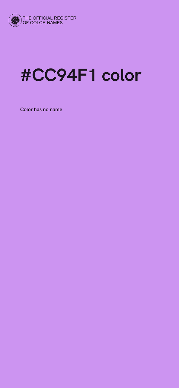 #CC94F1 color image