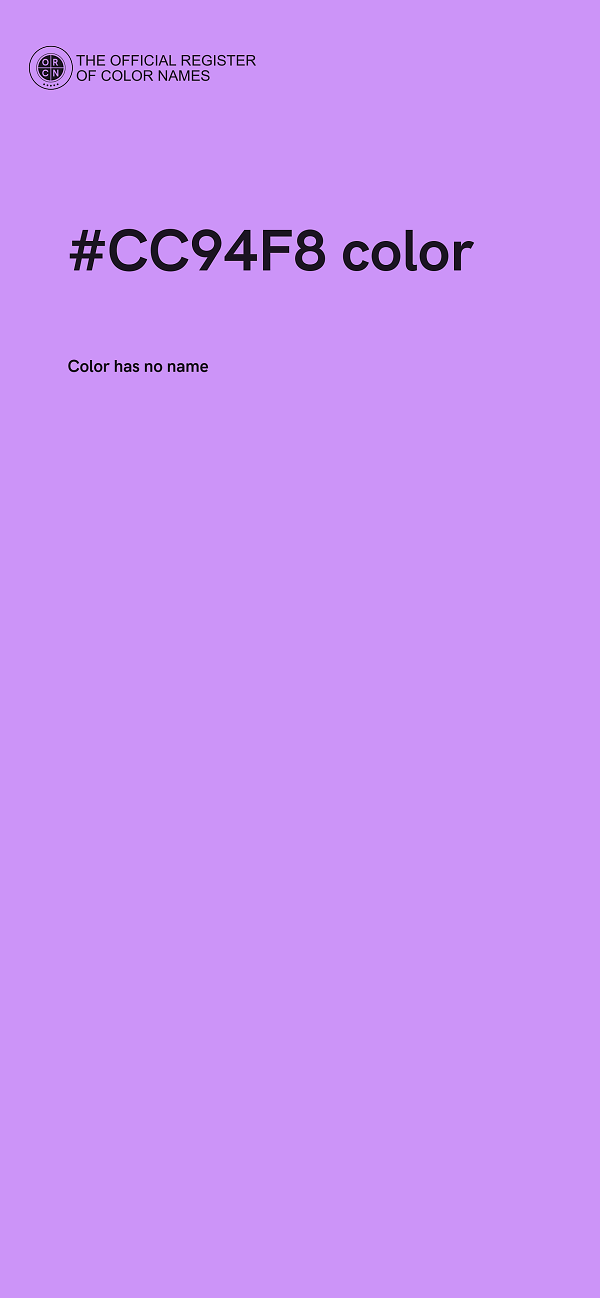#CC94F8 color image