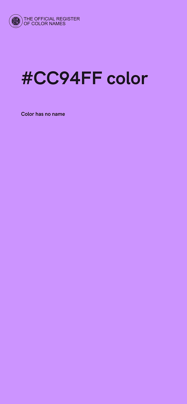 #CC94FF color image