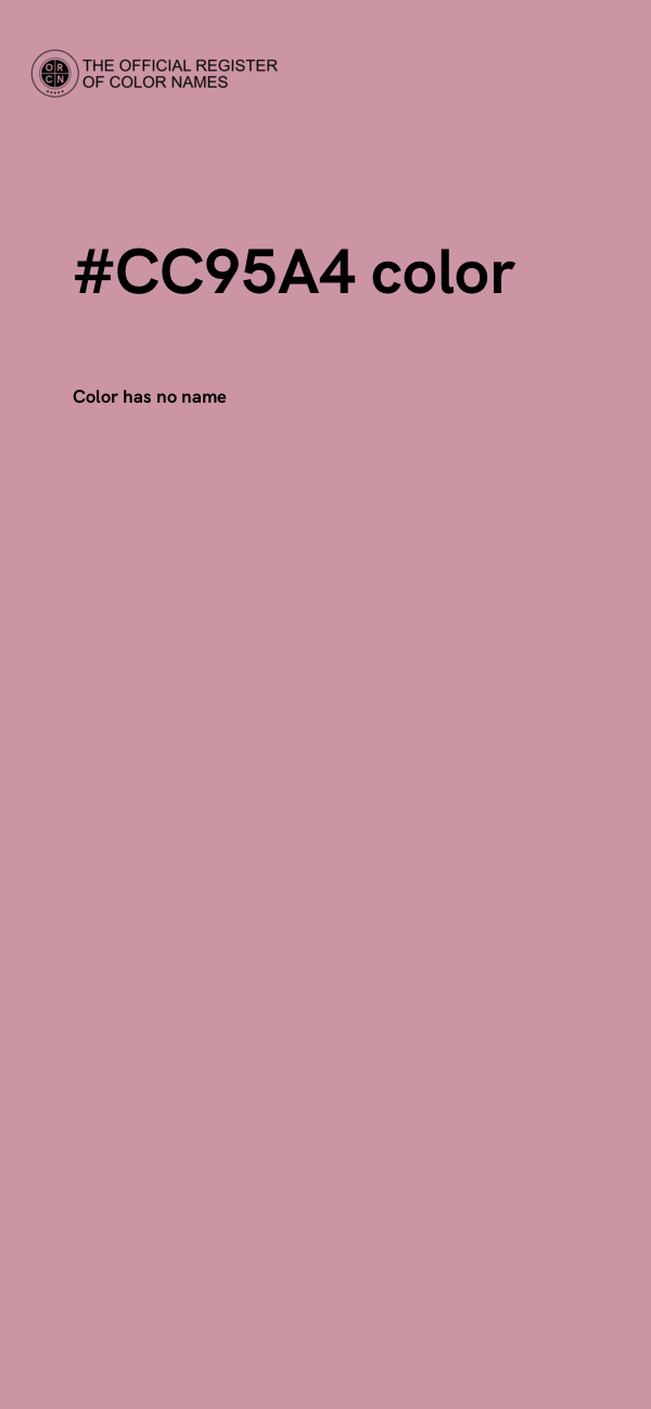 #CC95A4 color image