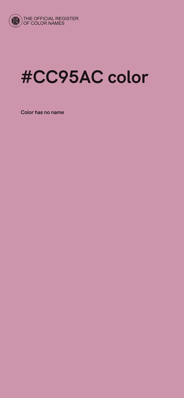 #CC95AC color image