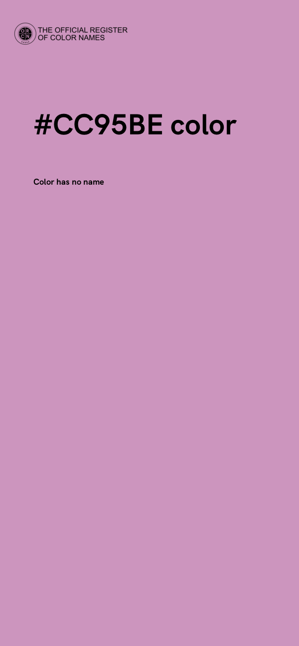 #CC95BE color image