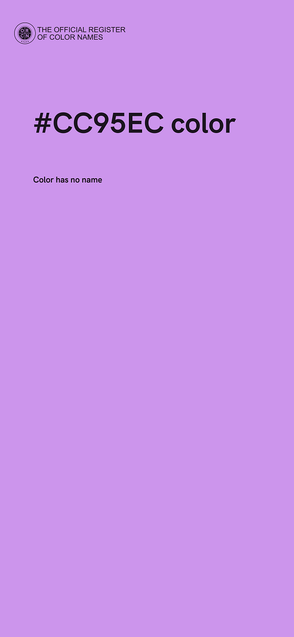#CC95EC color image