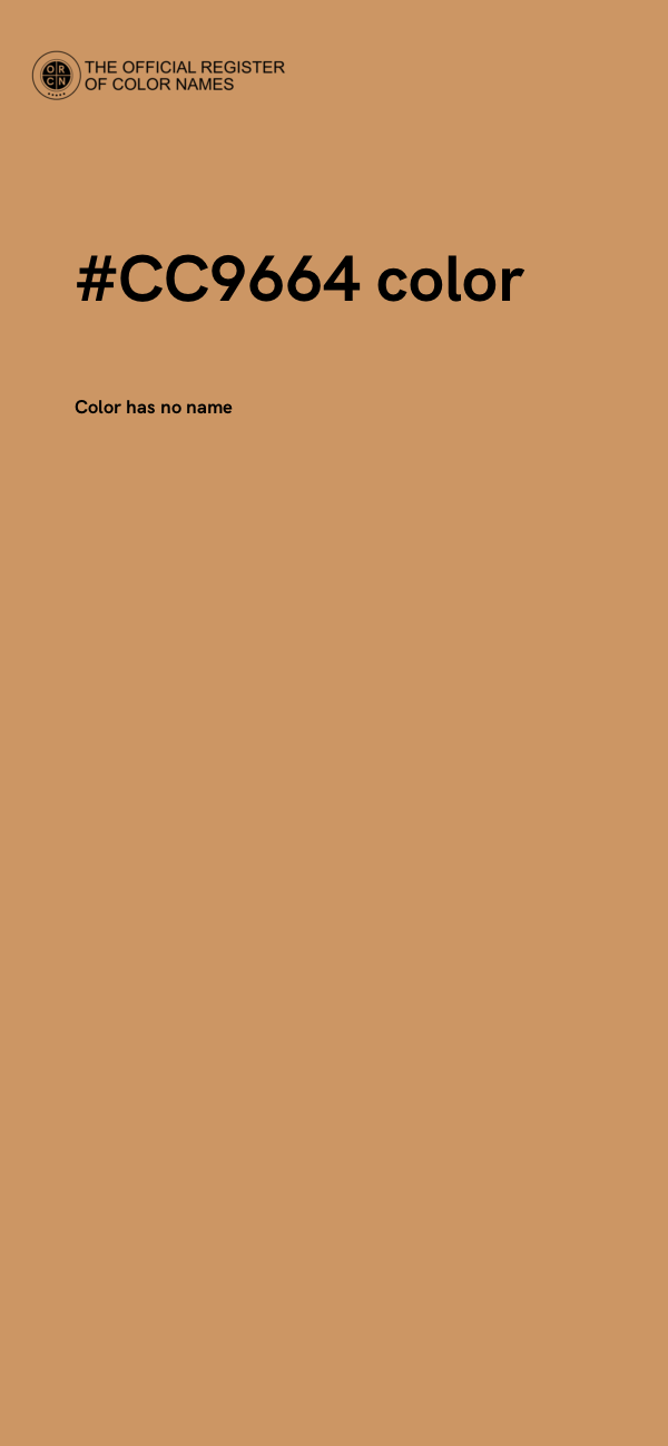 #CC9664 color image