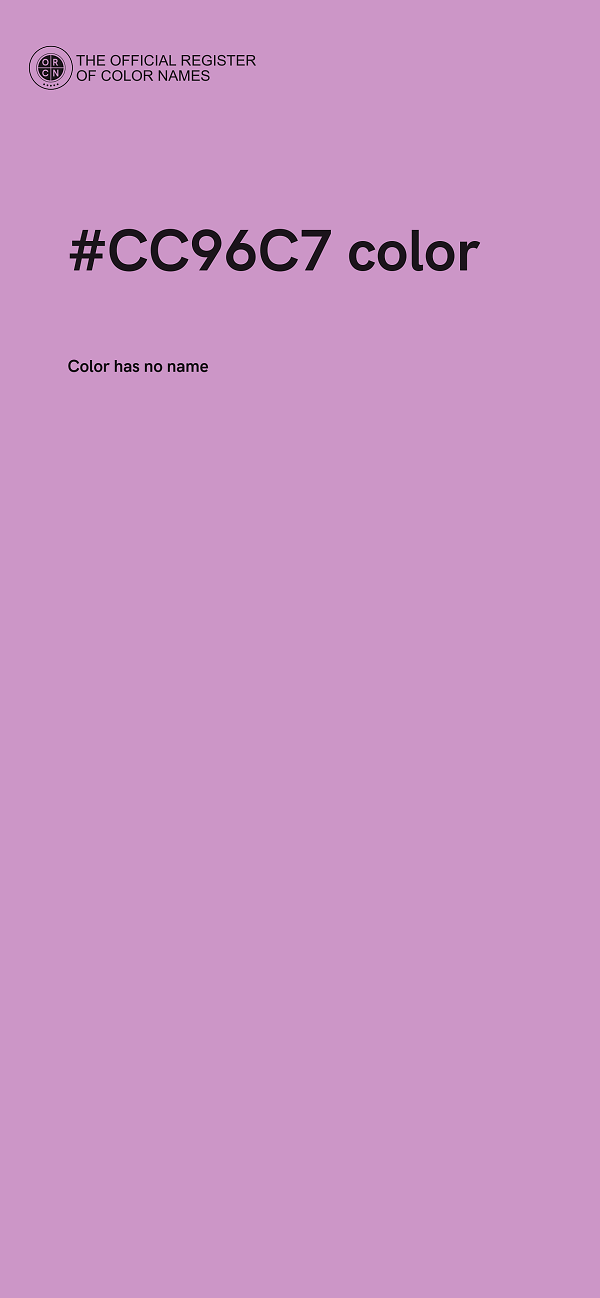 #CC96C7 color image
