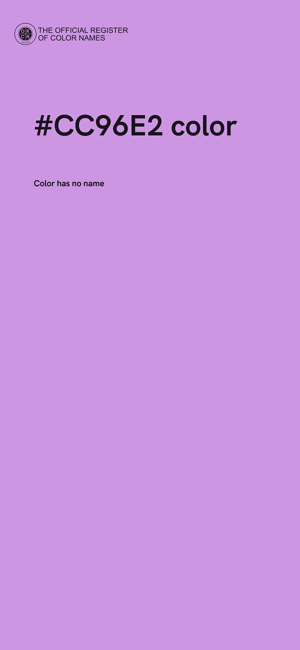 #CC96E2 color image