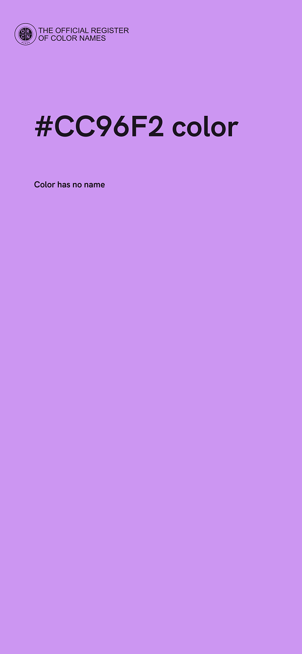 #CC96F2 color image