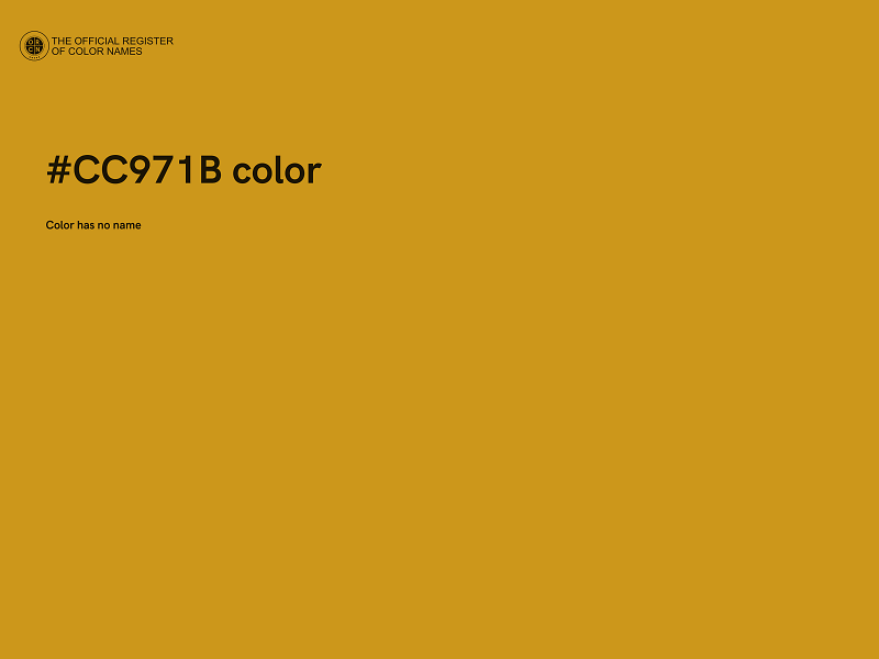 #CC971B color image