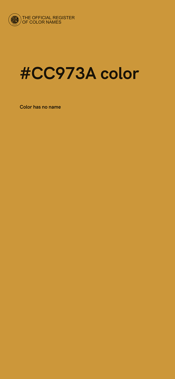 #CC973A color image