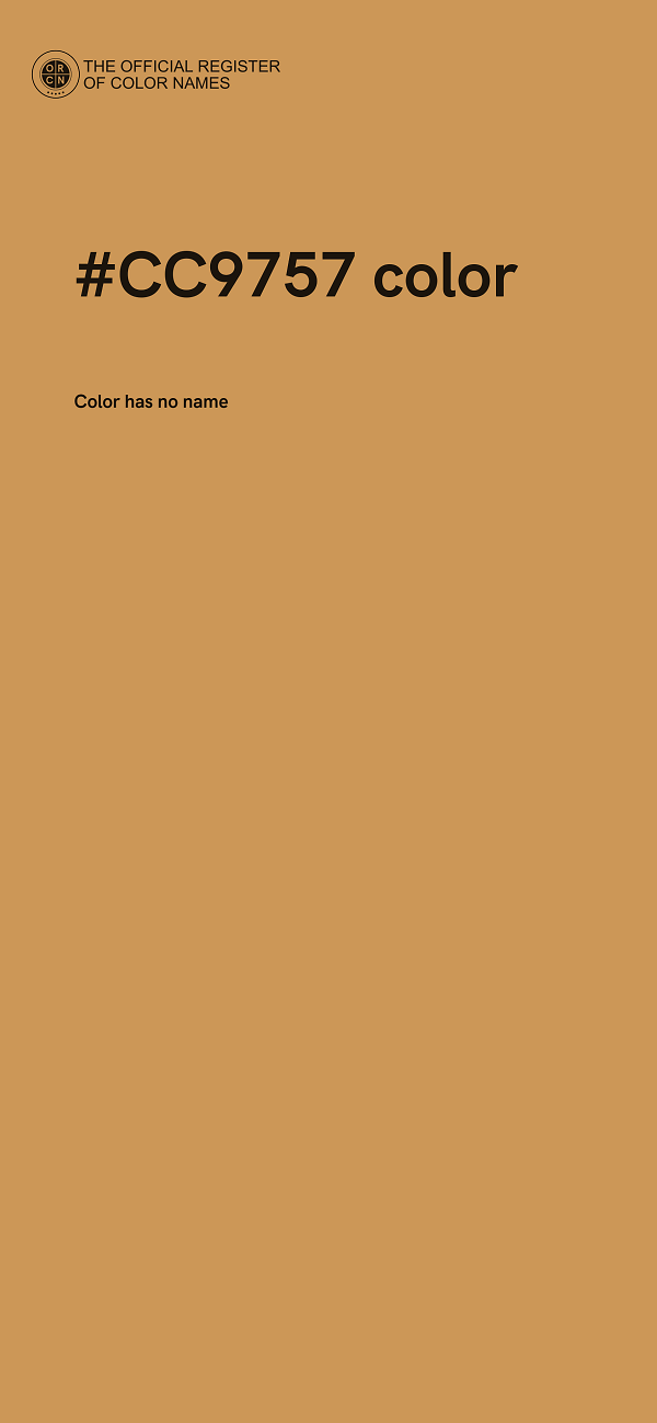 #CC9757 color image